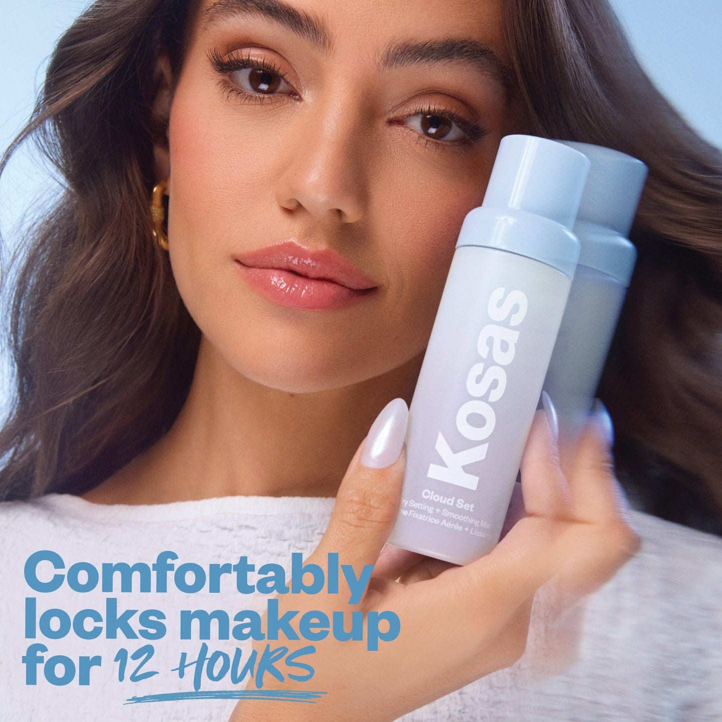 Kosas Cloud Set Airy Setting Spray,+ Smoothing Mist - Hydrating Makeup Spray, Alcohol Free, Oil Free, 12-Hour Hold, Minimizes Appearance