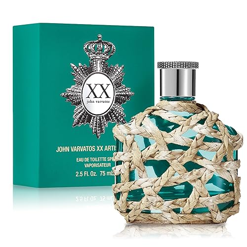 John Varvatos Men's Cologne, XX Artisan Teal Eau de Toilette EDT Spray, Aquatic Scent with Notes of Rosemary, Mineral Driftwood and Baie Rose, 2.5 fl.