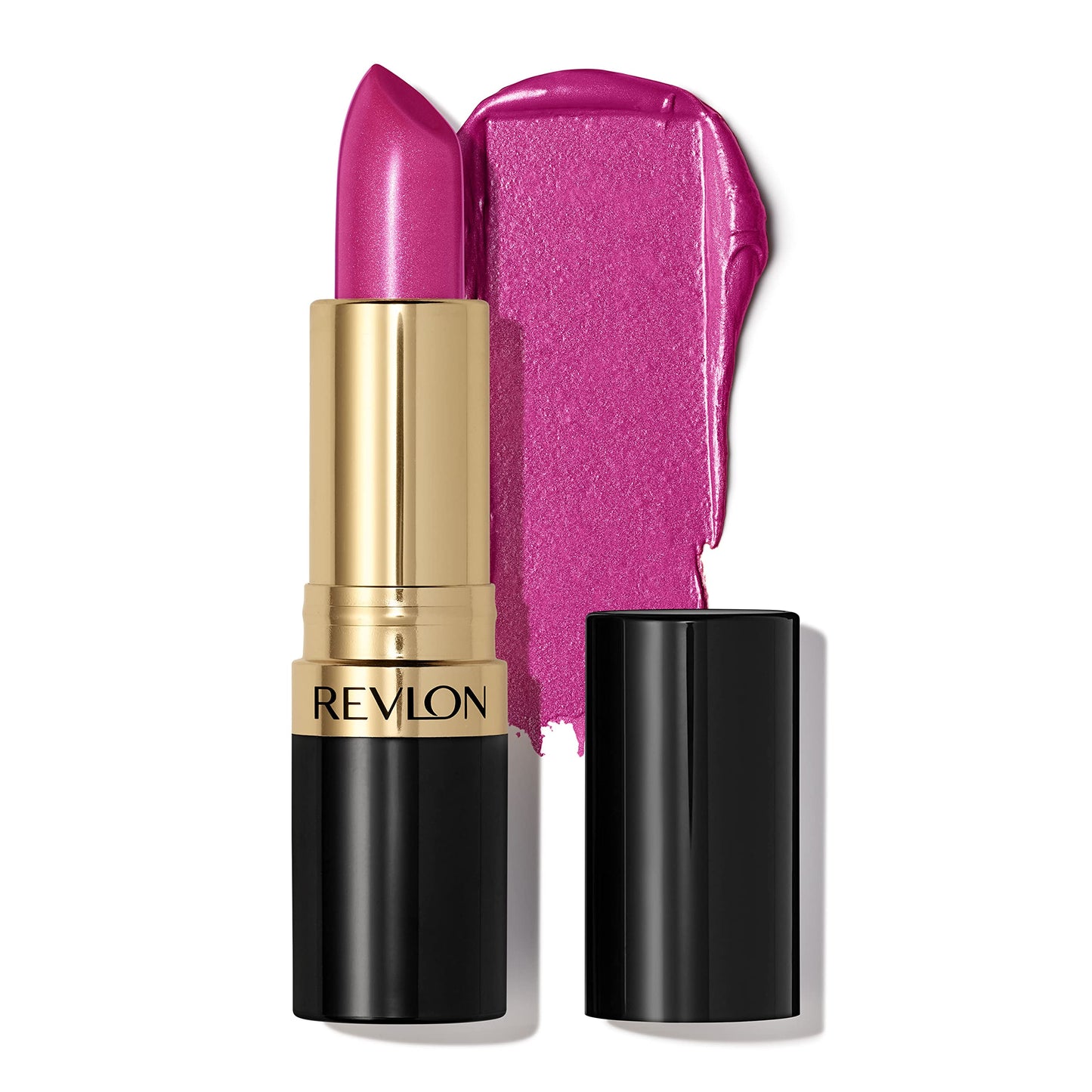 Revlon Super Lustrous Lipstick, Creamy Formula For Soft, Fuller-Looking Lips, Moisturized Feel, 457 Wild Orchid, 0.15 oz