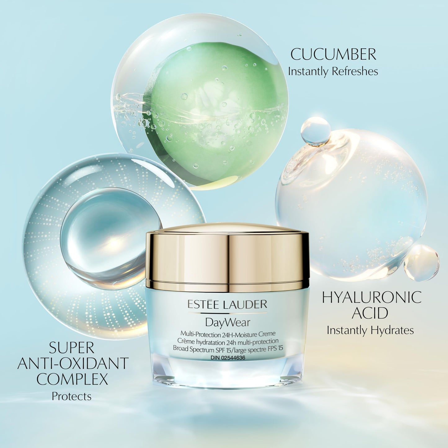 Estée Lauder DayWear Multi-Protection Anti-Oxidant 24H-Moisture Cream SPF 15 Anti-Aging Moisturizer | Face Moisturizer for Normal/Combination Skin