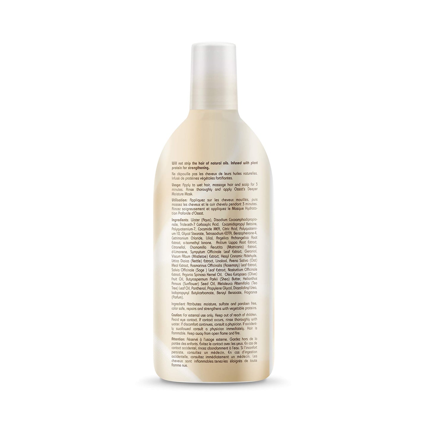 OSSAT NATURALS Smoothing Shampoo, 12 Ounce