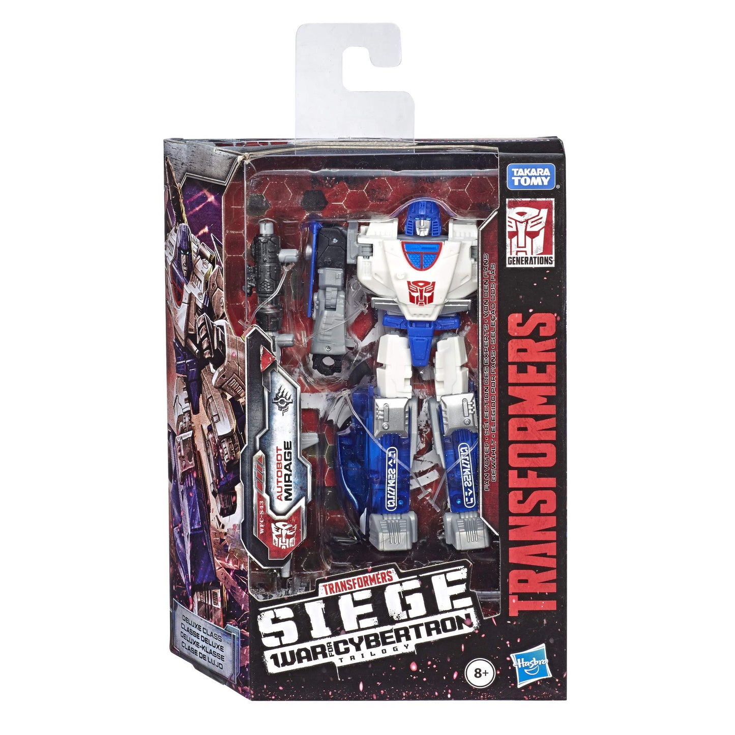 Transformers Toys Generations War for Cybertron Deluxe Wfc-S43 Autobot Mirage Figure - Siege Chapter - Adults & Kids Ages 8 & Up, 5