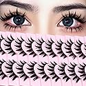 10 Pairs Manga Lashes Anime Cosplay Lashes Spiky Manga Style Lashes Janpanese 16mm Extension Natural Manhua Doll Eye Lashes Halloween/Party Makeup