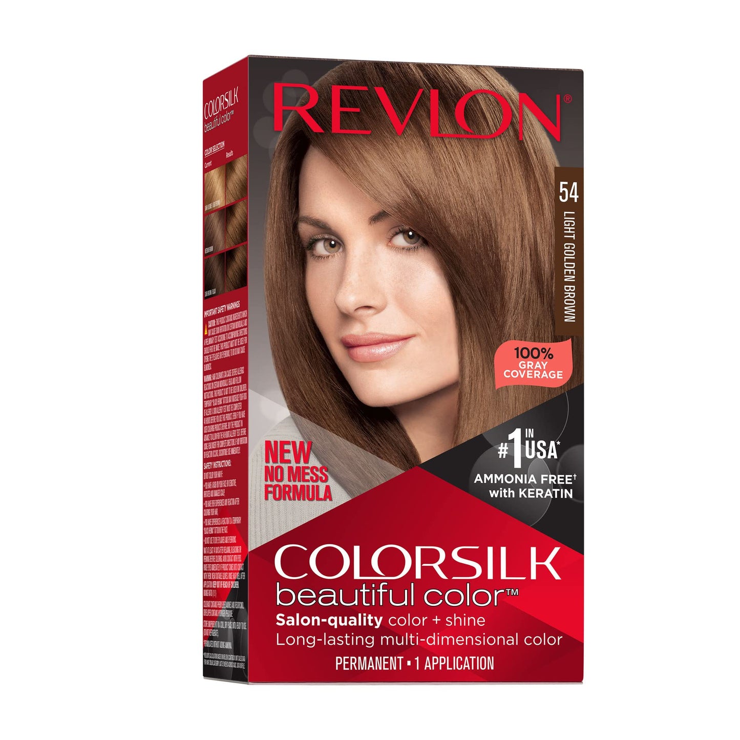 REVLON New 807453 Color Silk 54 Lght Golden Brown (6-Pack) Hair Care Wholesale Bulk Health and Beauty Hair Care 6" Opening6