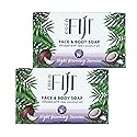 "Coco Fiji Soap Bar for Face and Body Infused With Organic Coconut Oil, Night Blooming Jasmine Essential Oil, Natural Soap for Moisturizing & Pore
