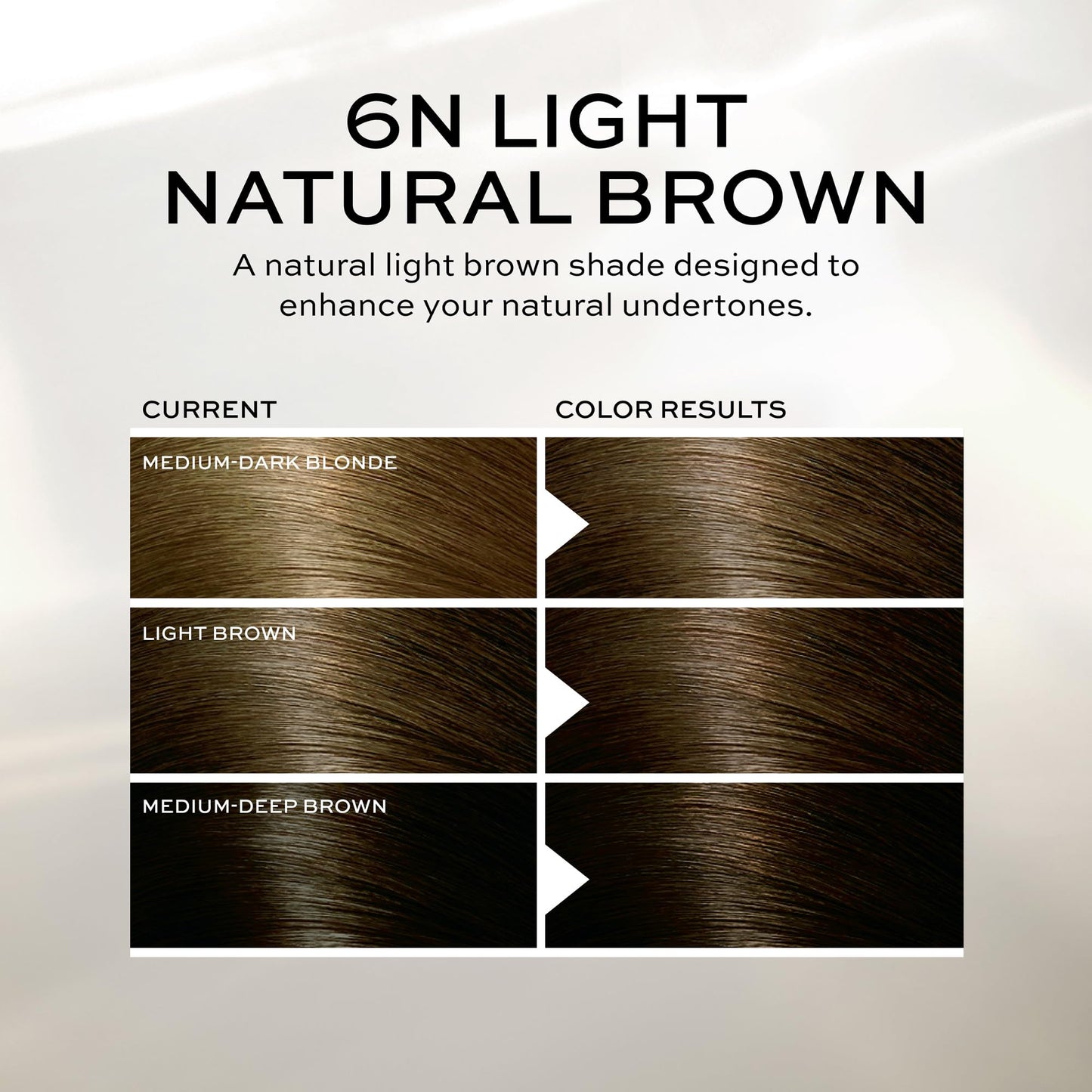 John Frieda Precision Foam Colour, Light Natural Brown 6N, Full-coverage Hair Color Kit, Anti-Fade Gray Coverage, Deep Color Saturation Hair Dye, Pack