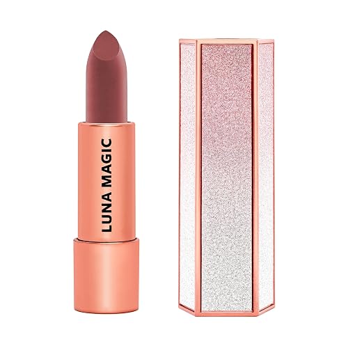 LUNA MAGIC Soho Moisturizing Nude Lipstick with Velvet Finish, High Pigment, Precise Bullet Tip & Soft Texture - NYC Inspired Long-Lasting Wear &