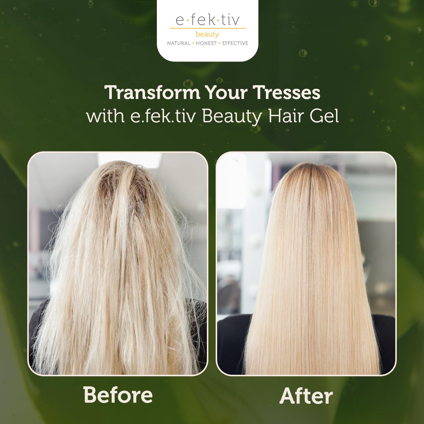 e.fek.tiv beauty Aloe Plus Lavender Hair Straightening Gel - Flexible, Natural Hold - Protective Plant Based - Smooth Infusion - Travel Size Hair Gel