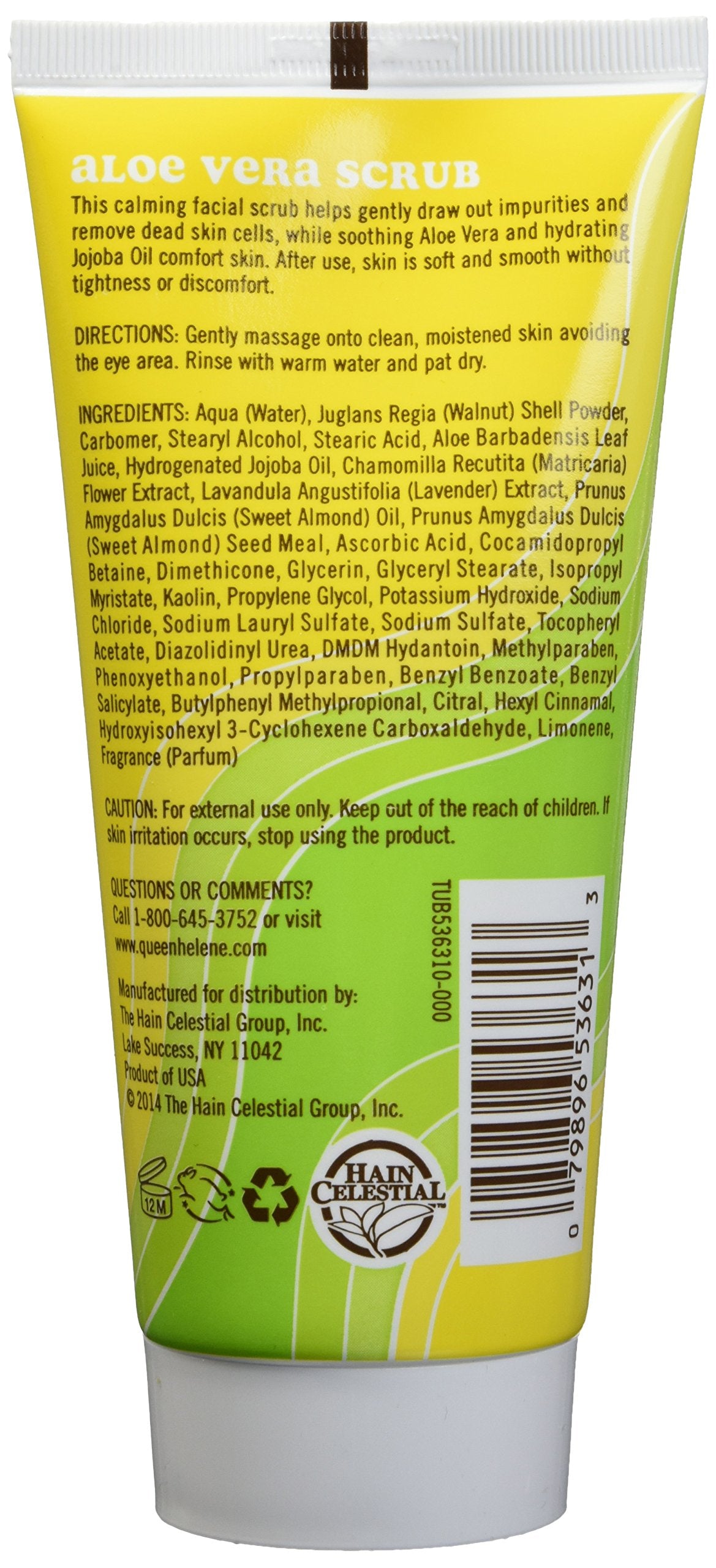 Queen Helene Aloe Vera Scrub 6oz. 6 Ounces (536313)