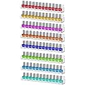 Cerpourt 8 Pack Wall Mounted Shelf,Clear Acrylic Nail Polish Organizer Display, Wall Rack Nail Supplies for Nail Techs