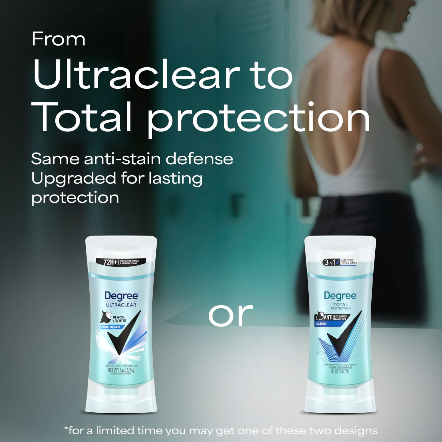 Degree Antiperspirant for Women Protects from Deodorant Stains Pure Clean Deodorant for Women 2.6 oz Beauty and Personal Care Degree