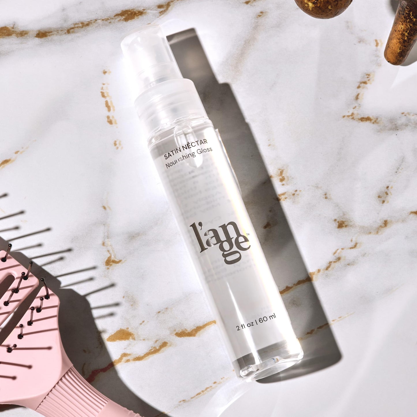 L'ANGE HAIR Satin Néctar Nourishing Gloss | Hair Serum for All Hair Types | Smoothing Serum with Antioxidants and Vitamins | Salon Hair Spray