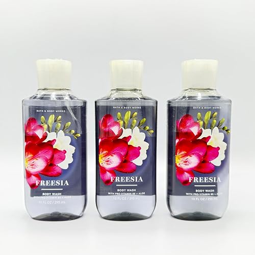 Bath & Body Works Freesia 10-Ounce Body Wash 3-Piece Set