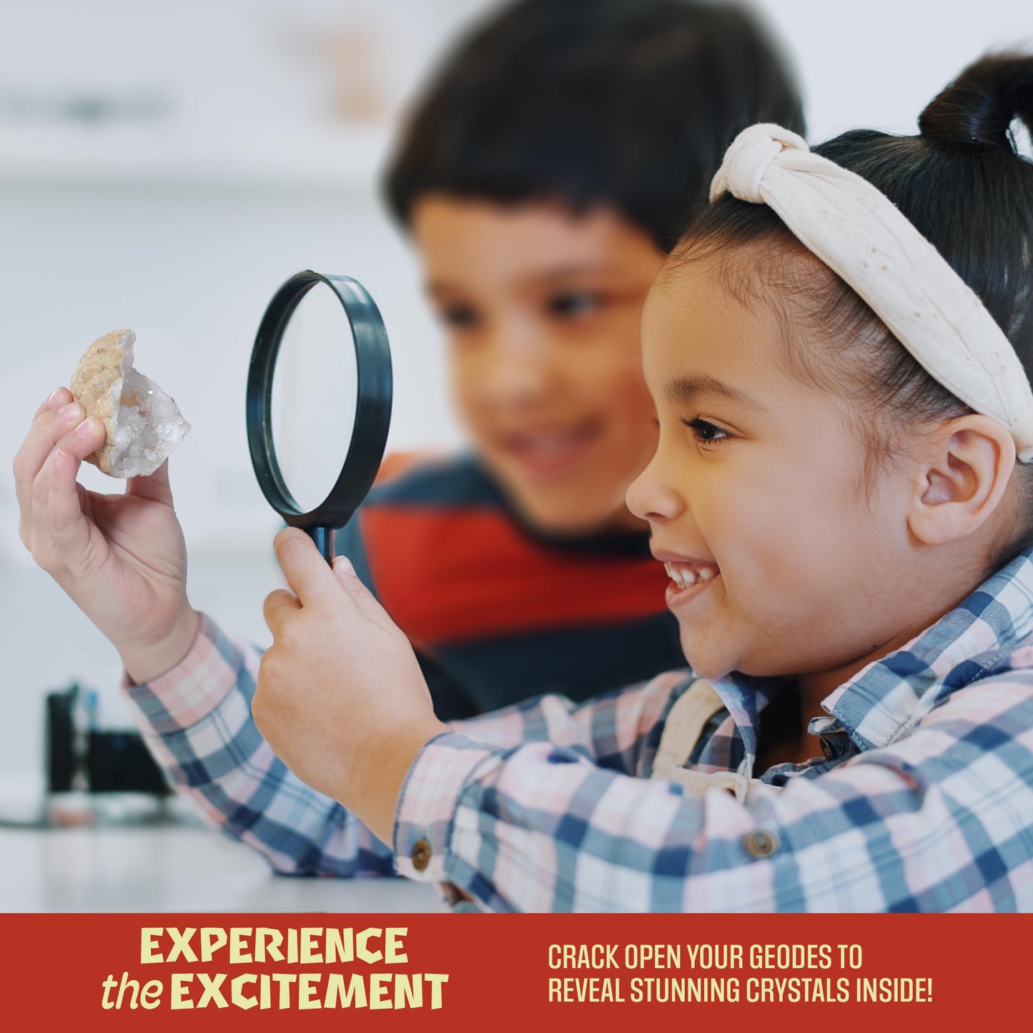 Dan&Darci Break Your Own Geodes – Hollow Moroccan Geodes 1–2.5", Science Kit for Kids Ages 8–14, Educational Discovery Toy & Fun Gift