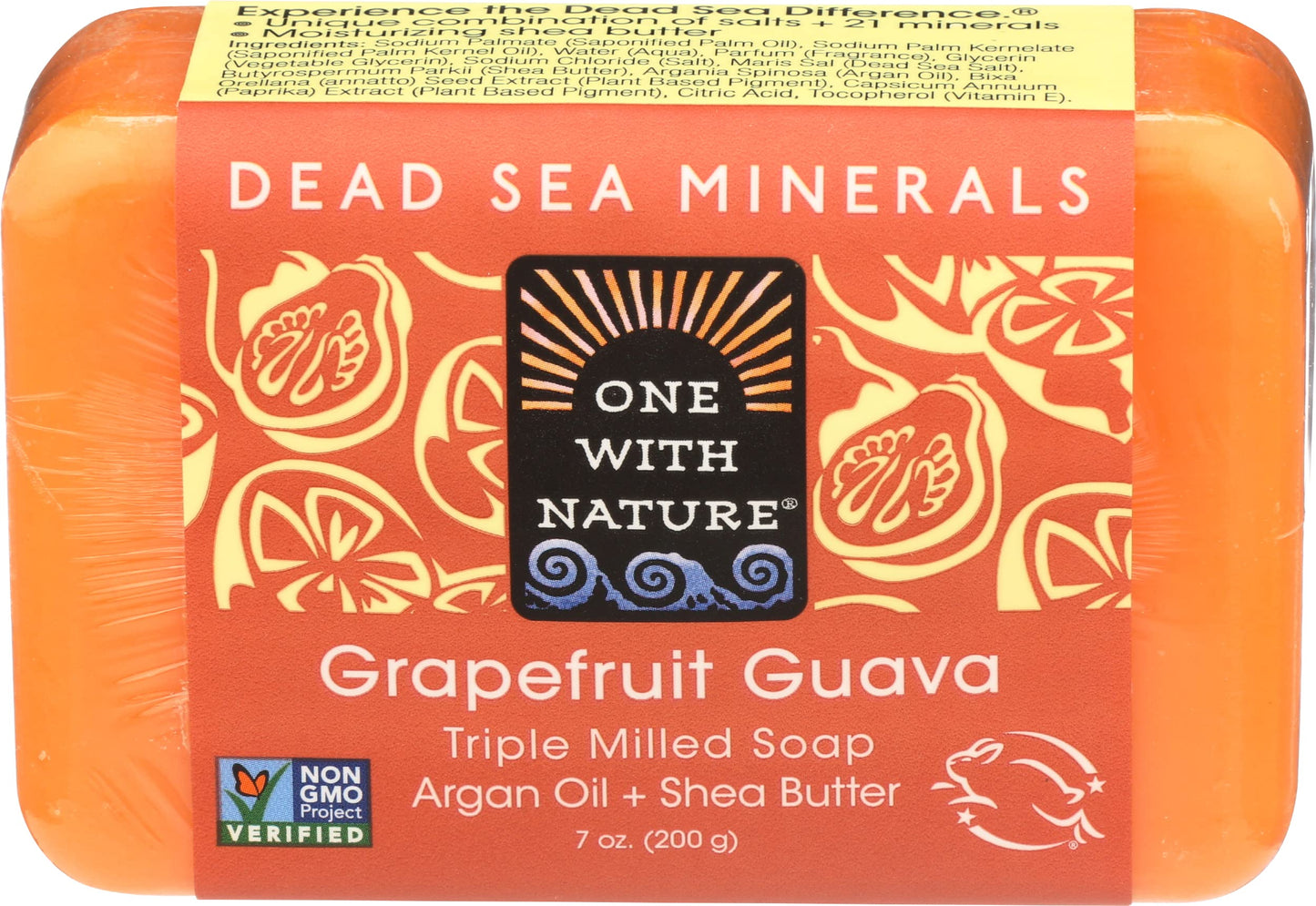 One With Nature Soap Bar Grpfrt Guava, 7 oz