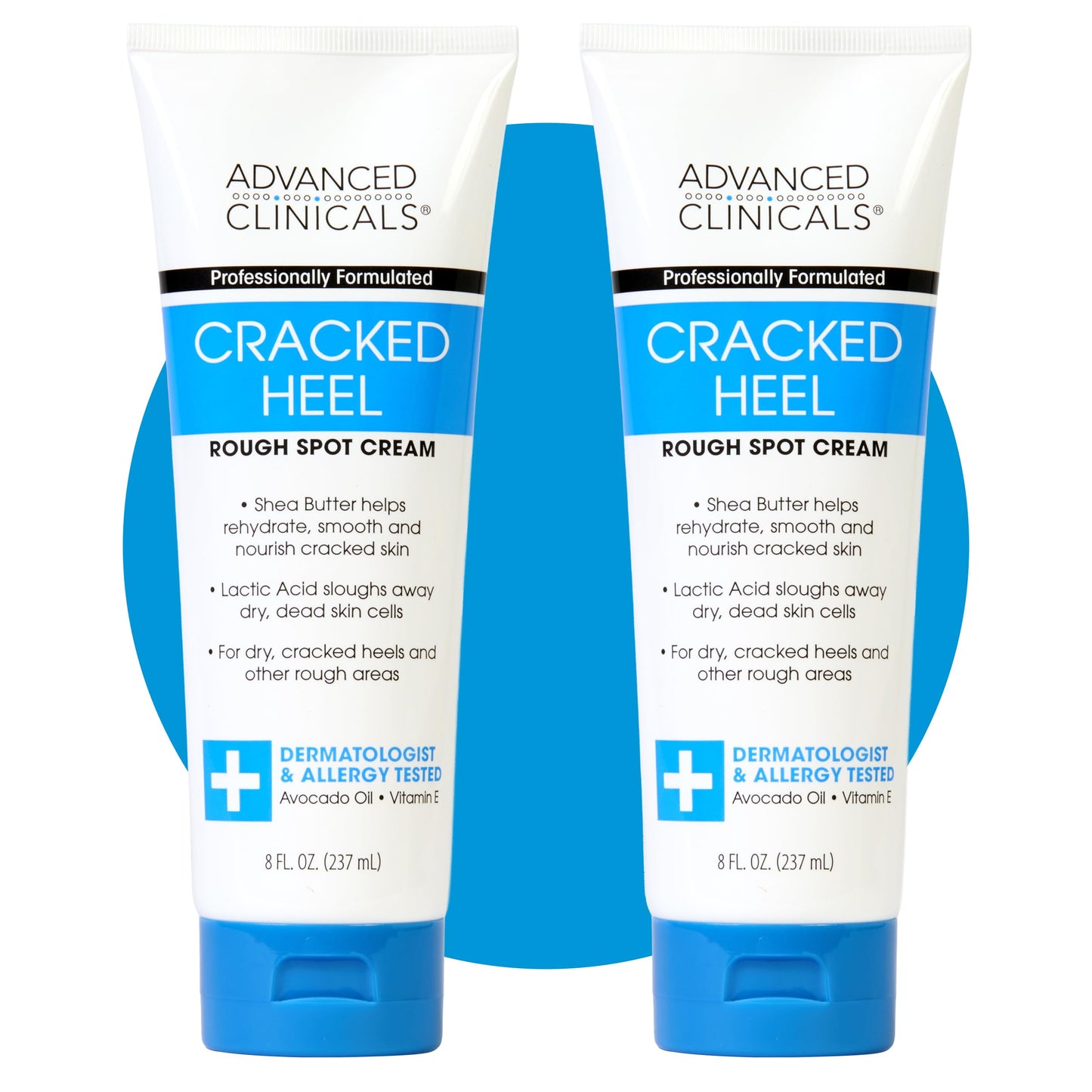 Advanced Clinicals Cracked Heel Foot Cream Moisturizer Skin Care Lotion For Feet W/Shea Butter, Moisturizing Foot/Hand Lotion Helps Heal Cracked Skin Beauty & Personal Care Advanced Clinicals
