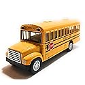 KiNSMART KiNSFUN Yellow School Bus 5" Die Cast Metal Model Toy Car