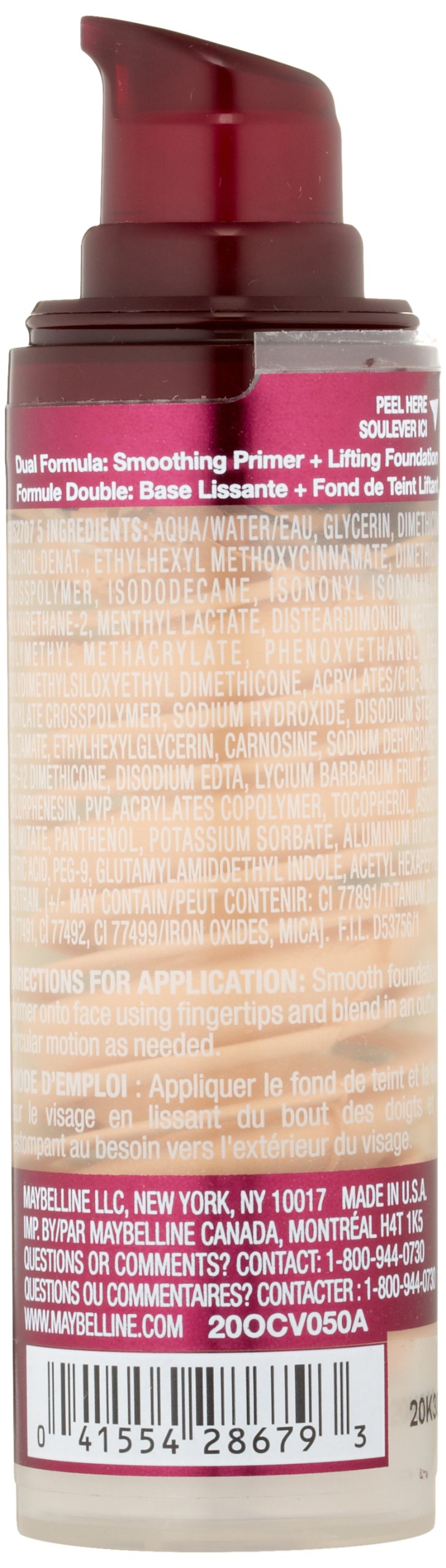 Maybelline New York Instant Age Rewind The Lifter Makeup, Buff Beige, 1 Fluid Ounce