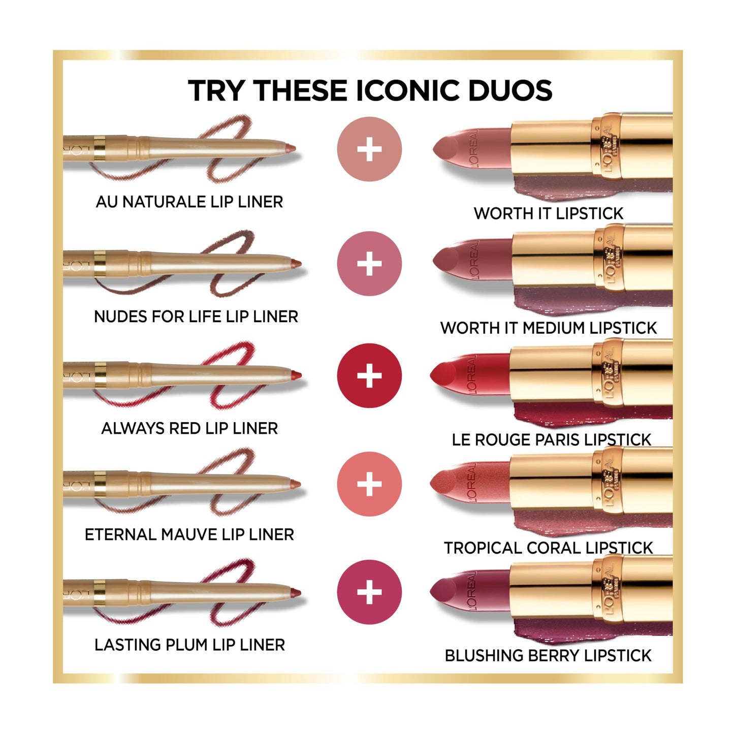 L'Oreal Paris Colour Riche Lip Liner Pencil, Creamy Lip Liner with Omega 3 and Vitamin E, 782 Toffee To Be (Warm Deep Brown), Pack of 2