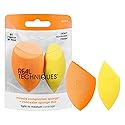 Real Techniques Miracle Complexion Sponge + Concealer Sponge Duo, Makeup Blending Sponges For Foundation & Concealer, Offers Light To Medium Coverage