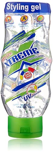 Wet Line Xtreme Professional Uv Protection Extra Strong Hold Hair Styling Gel, 17.64 Oz