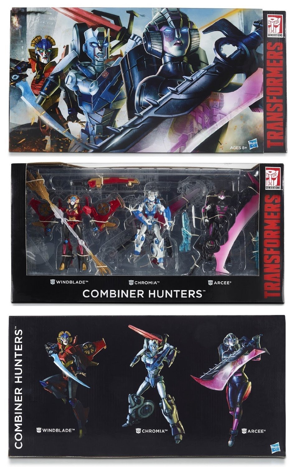 Hasbro SDCC 2015 Exclusive Transformers Combiner Hunters Deluxe Figure Box Set