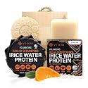Viori Citrus Yao Shampoo and Conditioner Bar Set and Bamboo Holder - Made with Rice Water for Hair Growth - Handcrafted Sulfate Free Shampoo