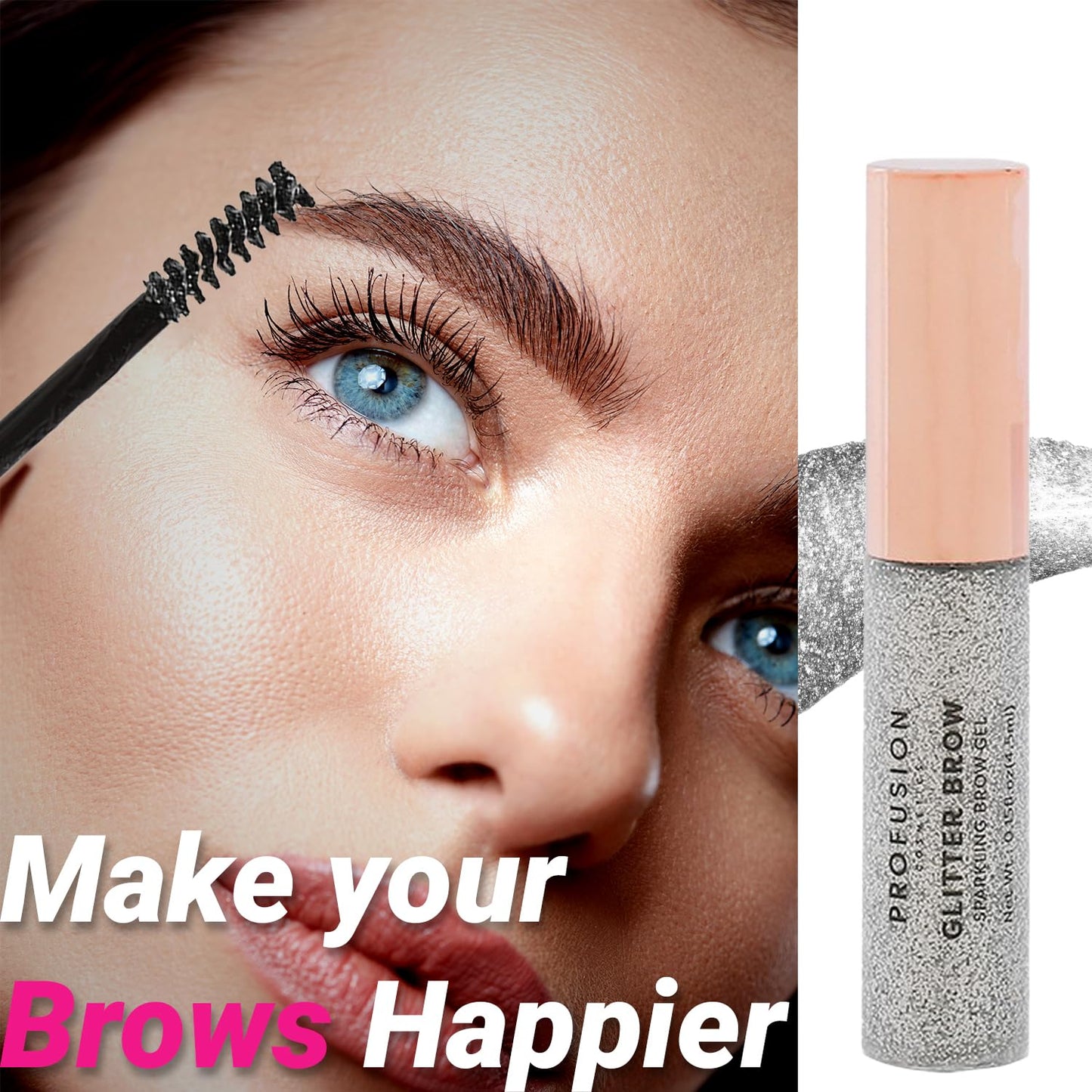 Profusion Cosmetics Written in the Stars Sparkling Eye Brow Gel, Raise Your Brows, Sparkle with Radiance, and Achieve Ultimate Glamour…