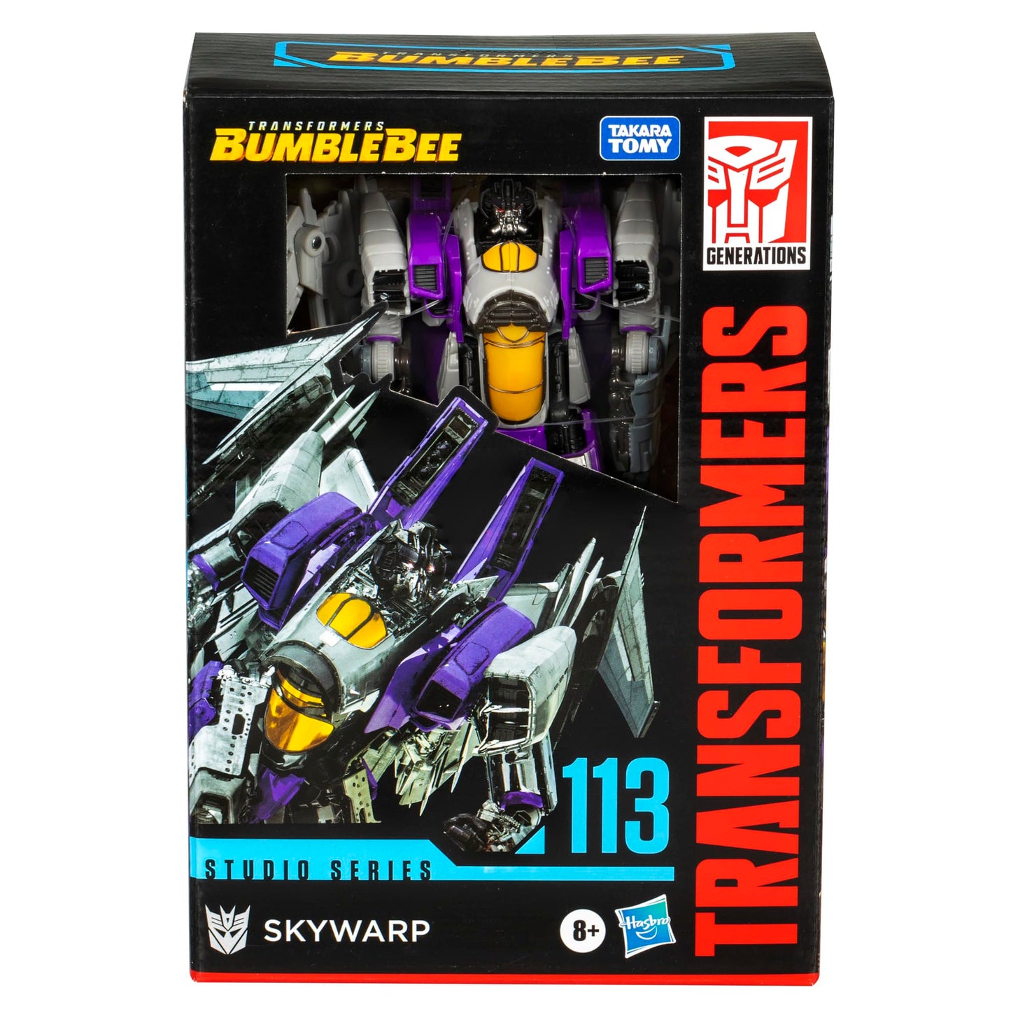 Transformers Toys Studio Series Voyager Bumblebee 113 Skywarp, 6.5-inch Converting Action Figure, 8+
