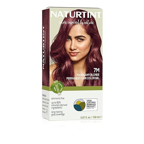 Naturtint 7M Mahogany Blonde Permanent Hair Color (Pack of 1), Ammonia Free, Vegan, Cruelty Free, up to 100% Gray Coverage, Long Lasting Results