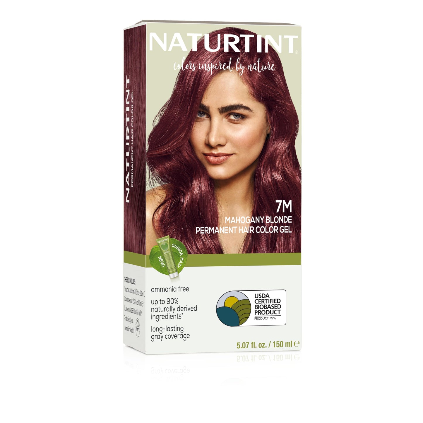 Naturtint 7M Mahogany Blonde Permanent Hair Color (Pack of 1), Ammonia Free, Vegan, Cruelty Free, up to 100% Gray Coverage, Long Lasting Results