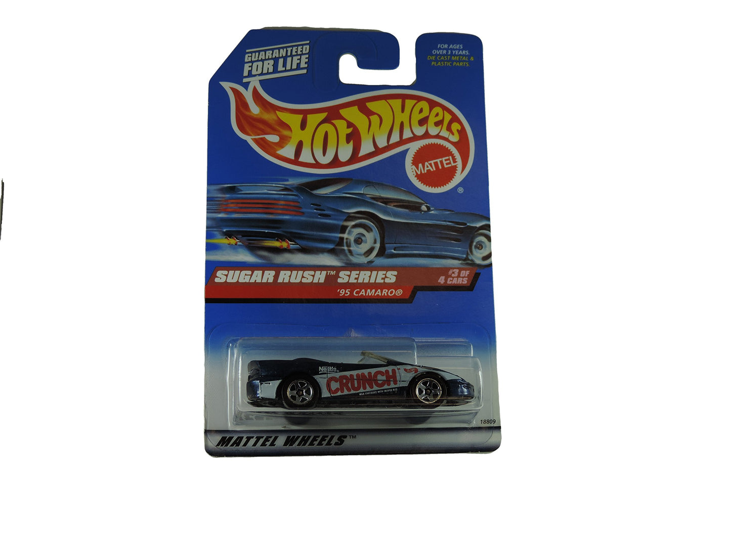 Hot Wheels - 1998 Sugar Rush Series - 1995 Camaro - Nestle Crunch Paint Job - #3 of 4 - Die Cast - Limited Edition - Collectible 1:64 Scale
