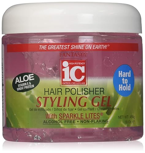 Fantasia Polisher Gel with Sparkles 16 oz. (Hard to Hold) (Pack of 8)