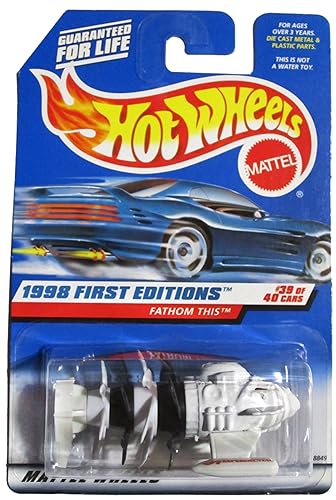 Hot Wheels - 1998 First Editions - Fathom This - Experimental - White - #39 of 40 - Collector #682 - Limited Edition - Colelctible