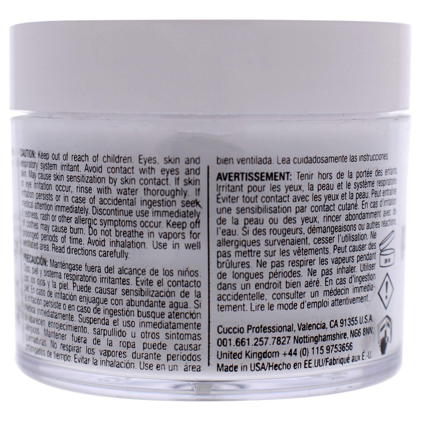 Cuccio Colour Powder Nail Polish, Clear, 2 Ounce, Pack of 1 Beauty & Personal Care Cuccio