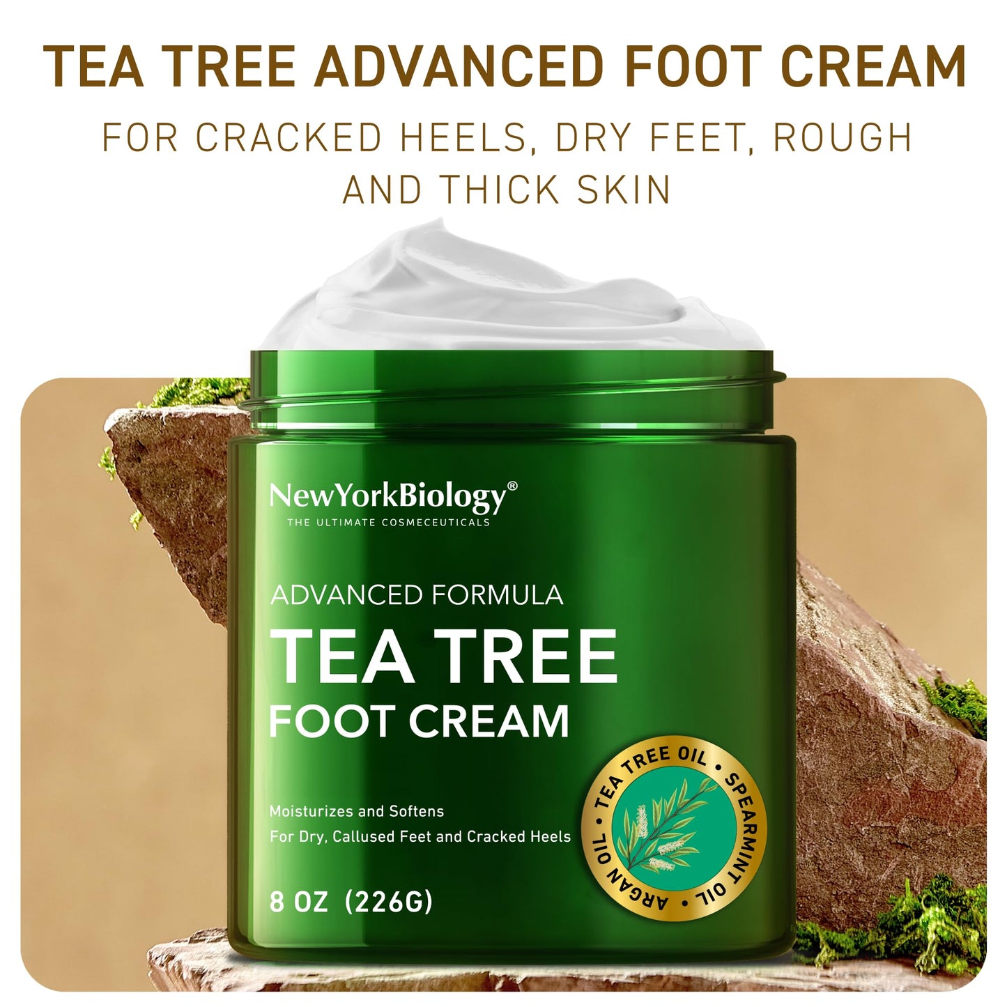 New York Biology 42% Urea Cream with 2% Salicylic Acid - Moisturizing Urea Foot Cream for Dry Heels, Rough Feet and Dead Skin - 5.3 oz Beauty and Personal Care NEW YORK BIOLOGY THE ULTIMATE COSMECEUTICALS