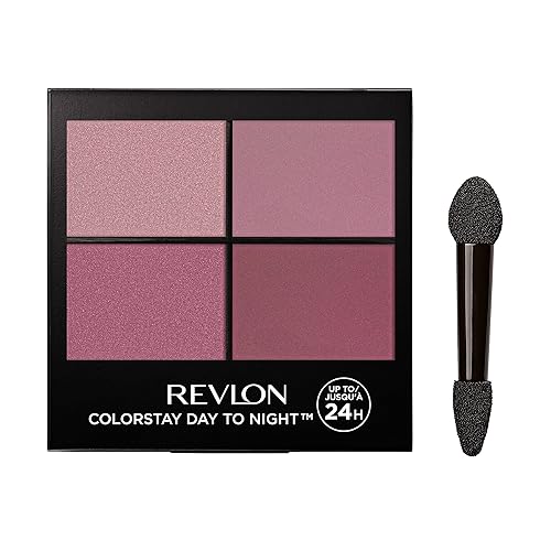 REVLON ColorStay Day to Night Eyeshadow Quad, Longwear Shadow Palette with Transitional Shades and Buttery Soft Feel, Crease & Smudge Proof, 575