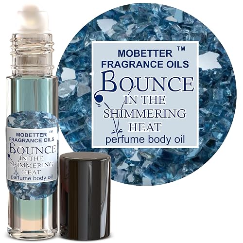 MOBETTER FRAGRANCE OILS Bounce in the Shimmering Heat Perfume Body Oil for Women | Long-Lasting Alcohol-Free Roll-On Scent | Pure Uncut Shimmering