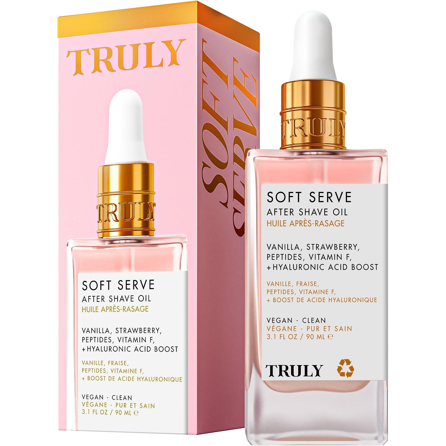 Truly Beauty Soft Serve After Shave Oil | Hydrating Treatment for Ingrowns & Irritation | Peptides, Hyaluronic Acid & Strawberry Extract | Soothes Beauty and Personal Care Truly