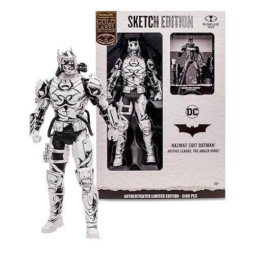 Hazmat Suit Batman (DC Multiverse) Sketch Edition Gold Label 7"" Figure MTS Exclusive, 17047
