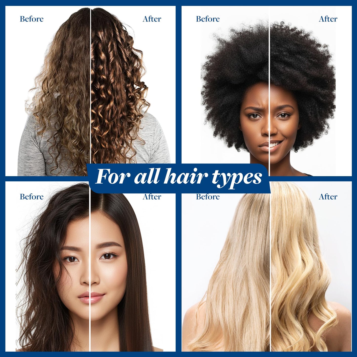 Voir Haircare Rhythm of the Rain Deep Conditioning Hair Mask with Argan Oil + Rosebay & Red Clover Extracts - Hair Mask for Damaged Hair - Scalp