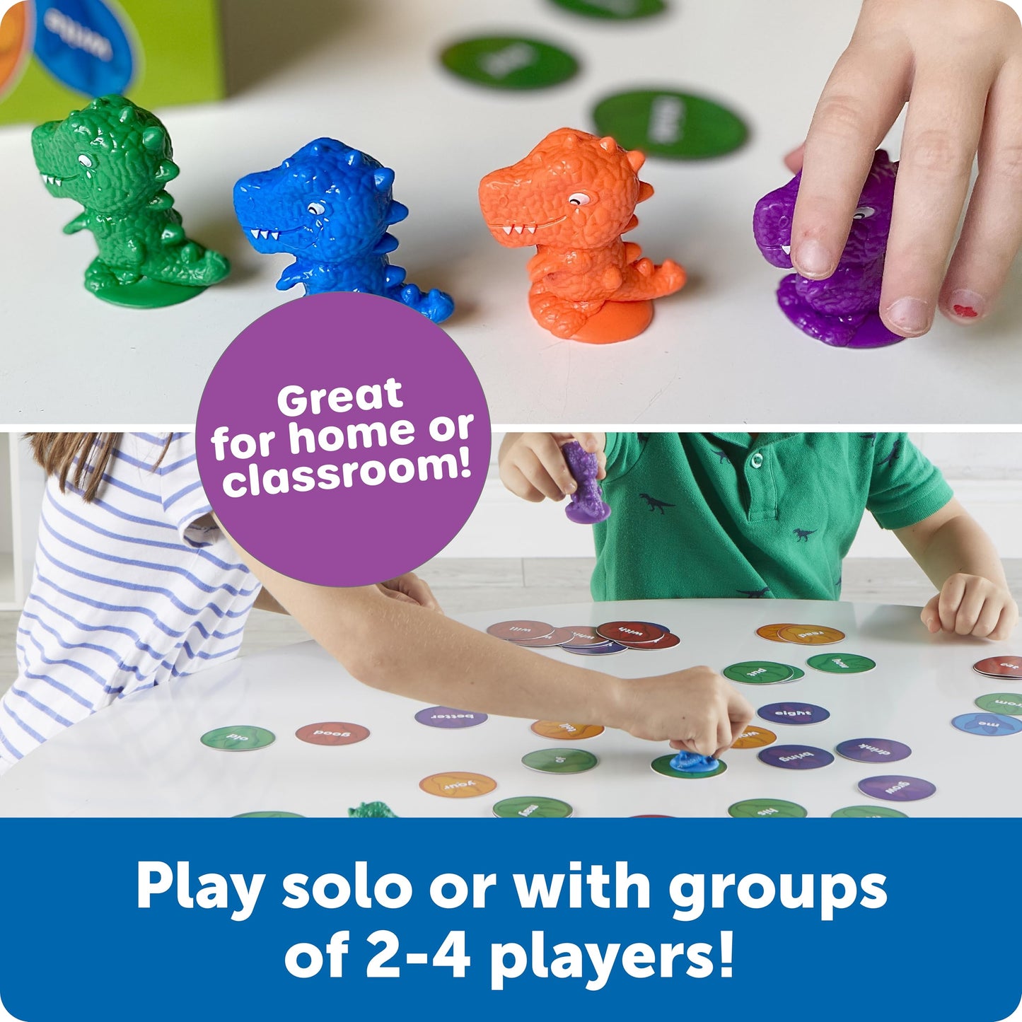 Sight Word Stomp!, Educational Indoor Games, Preschool Alphabet ,Toddler Brain Toys, Toddler Preschool Learning, 114 Pieces, Age 5+