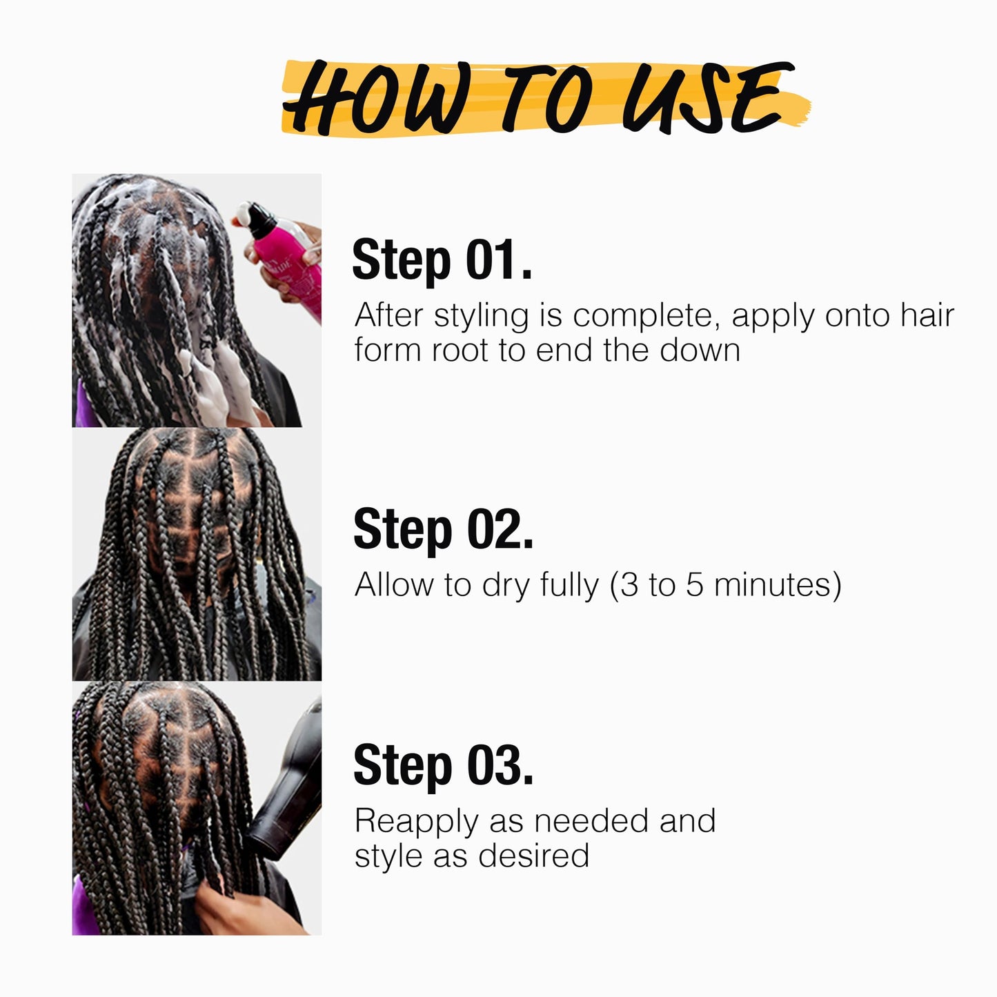 EBIN NEW YORK Braid Formula Setting Mousse (12.49 oz, Rosemary Mint + Biotin)