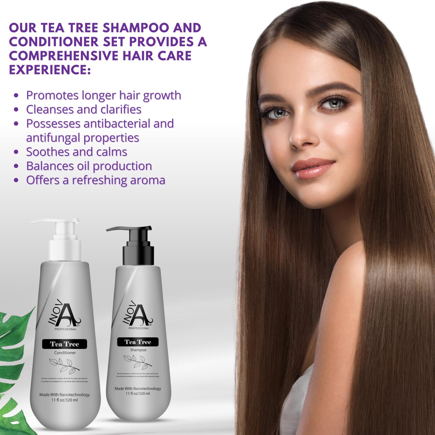 Inova Professional Tea Tree Shampoo And Conditioner 11Oz