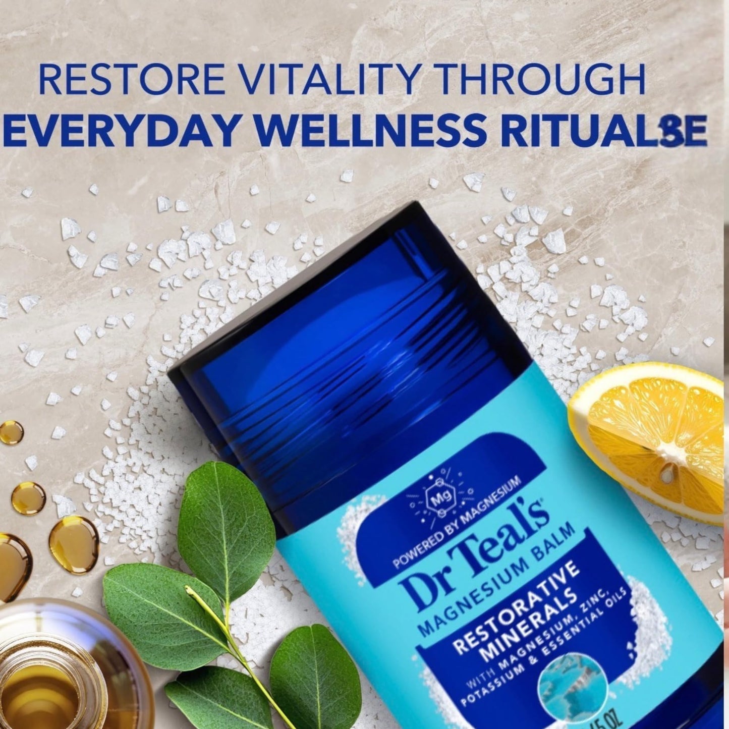 Dr Teal's Body Wash, Restorative Minerals with Magnesium, Zinc & Potassium (Bath & Body Oil + Body Balm)