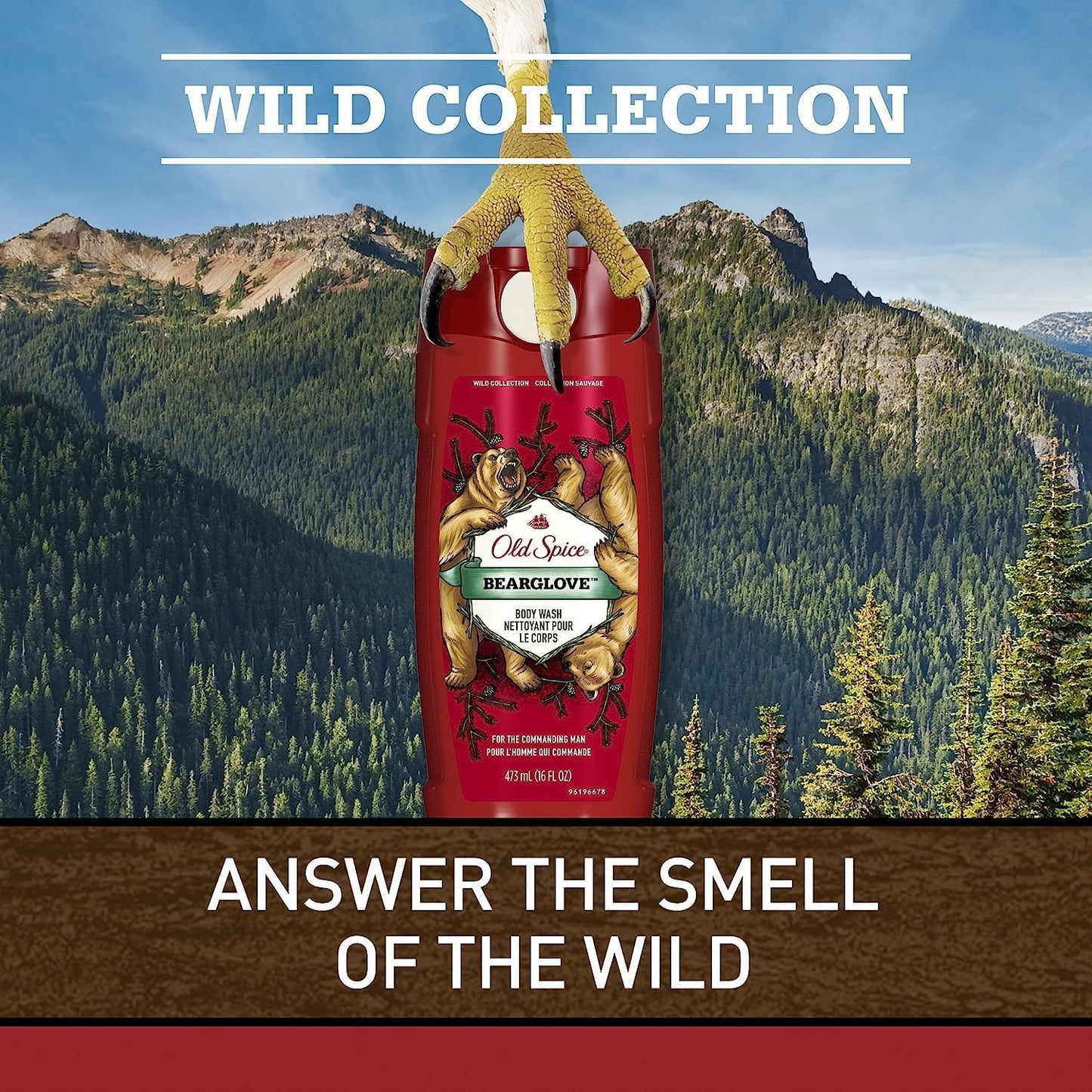 Old Spice Wild Collection Bodywash, Bearglove 16 oz (Pack of 4) Beauty & Personal Care Old Spice
