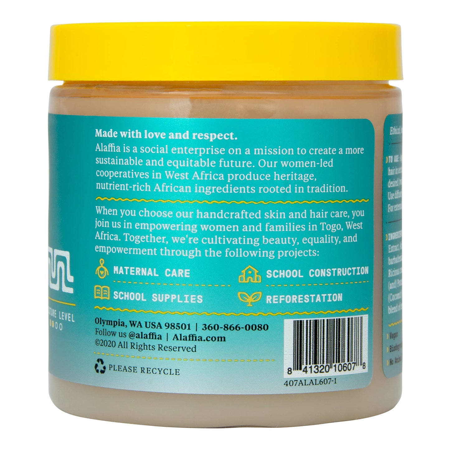 Alaffia Beautiful Curls Curl Enhance Defining Gel, Wavy to Curly Hair Products, Hair Gel to Coil, Twist and Braid, Natural with Shea Butter, Coconut