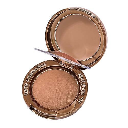 tarte macaron sculpt & bronze duo - 2-in-1 Cream + Baked Powder Bronzer, Contour Powder Face Makeup, Peptides and Hyaluronic Acid Hydrates & Plumps