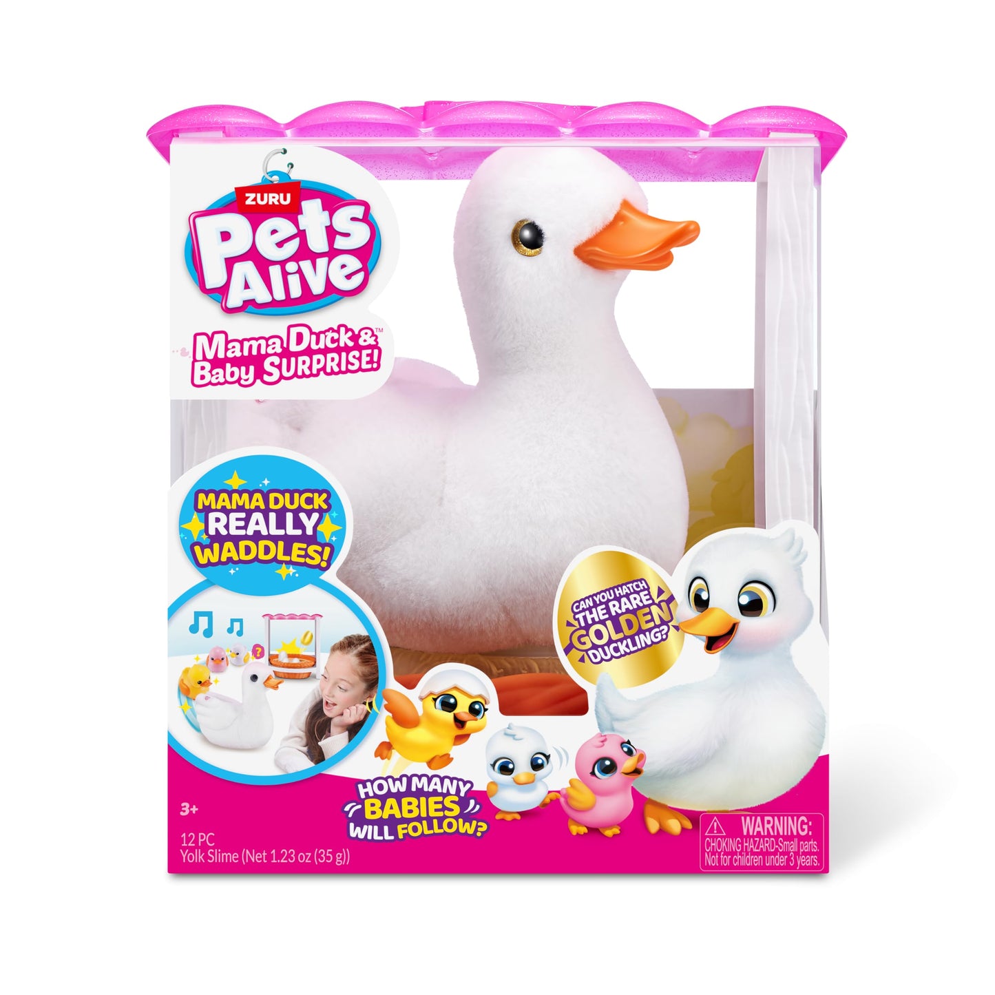 Pets Alive Mama & Baby Surprise, Mama Duck, Electronic Pet Toy