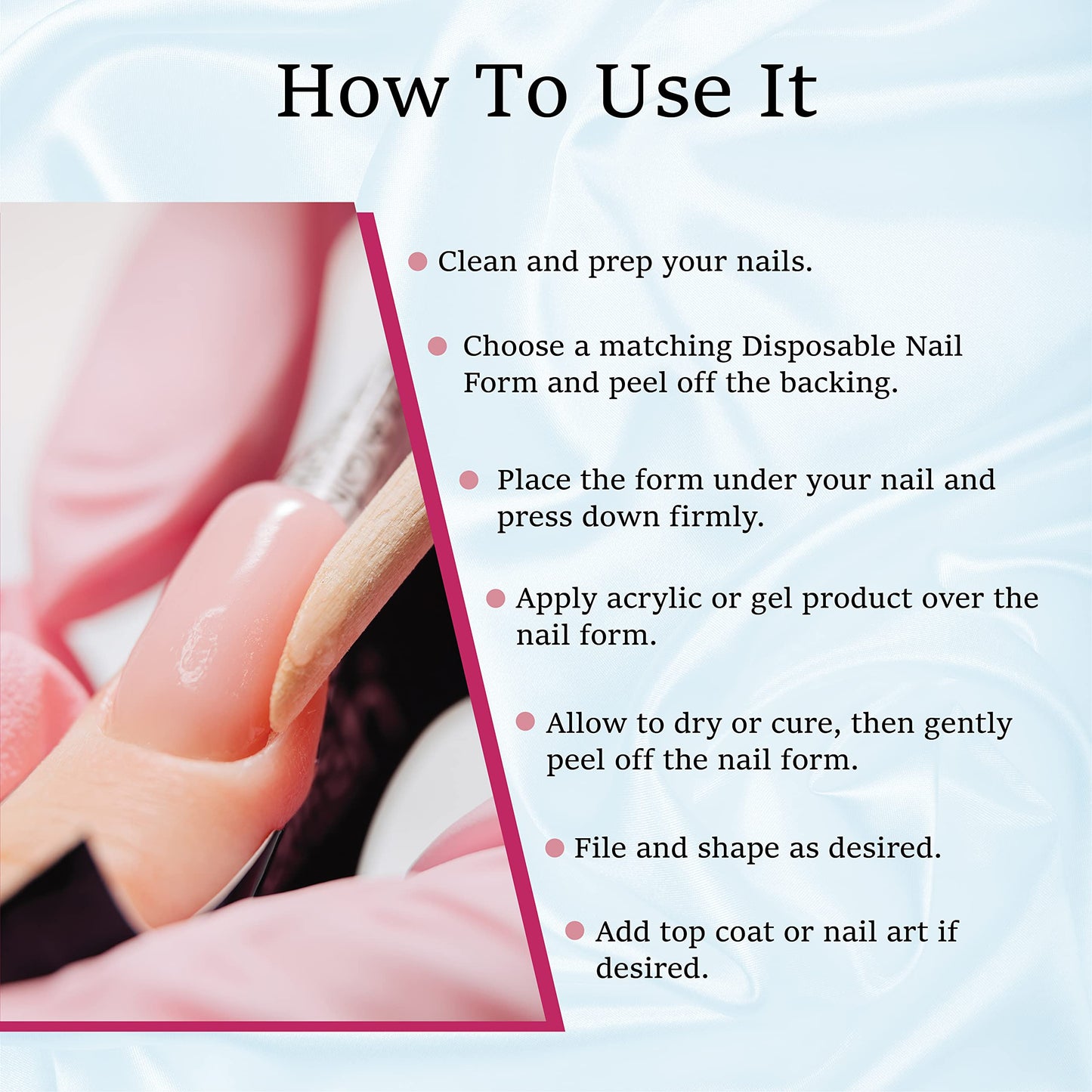 Mia Secret Multistilo 500 PCS - Nail Extension Tips, Forms for Acrylic & Gel Nails - Guide Stickers Beauty & Personal Care Mia Secret